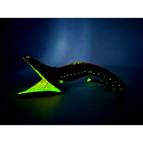Gulper eel by Safari Ltd. 1997 abyssal fish retired figure glow in the dark - Picture 6 of 8